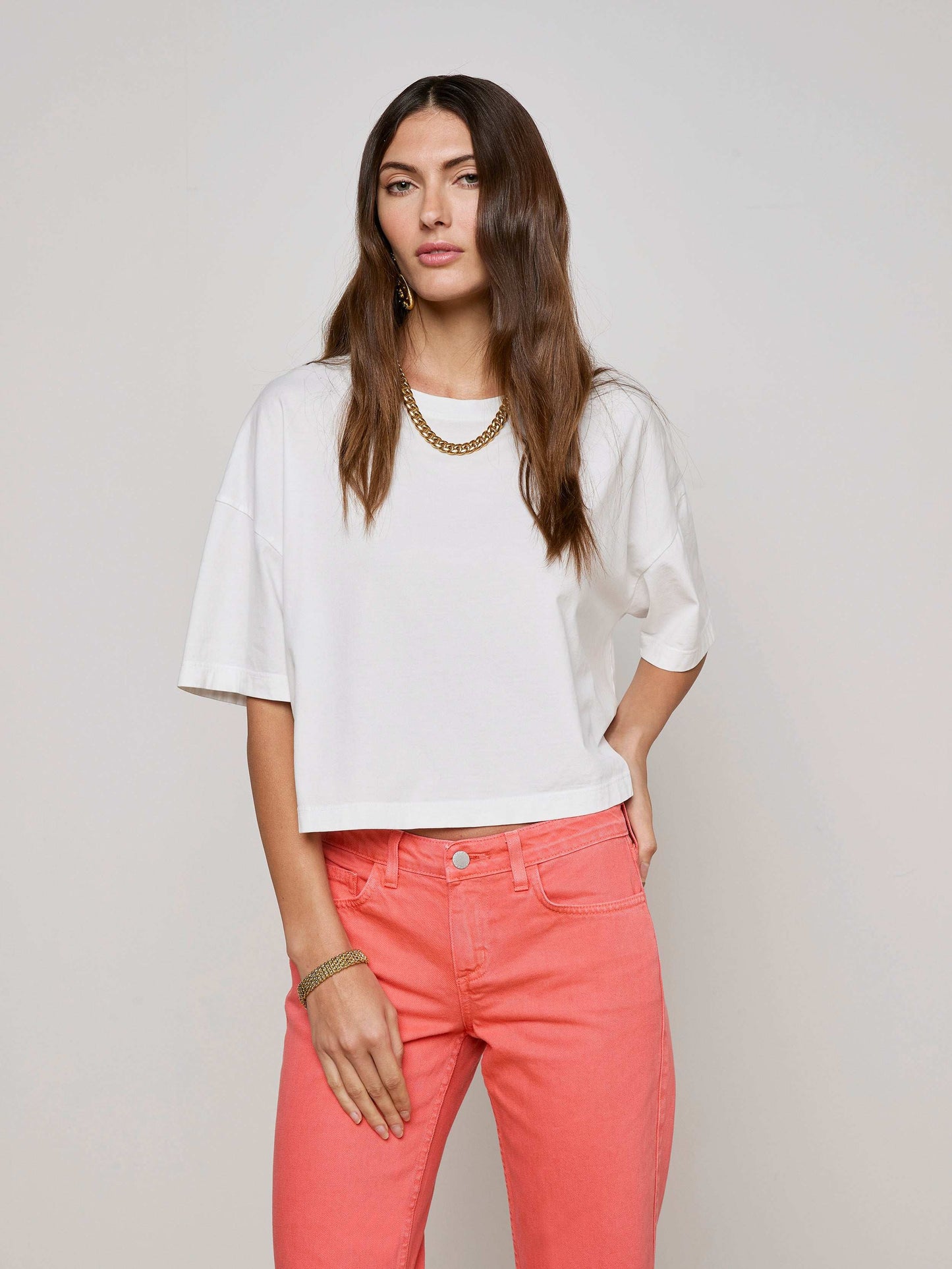Daria Oversized Cropped Tee
