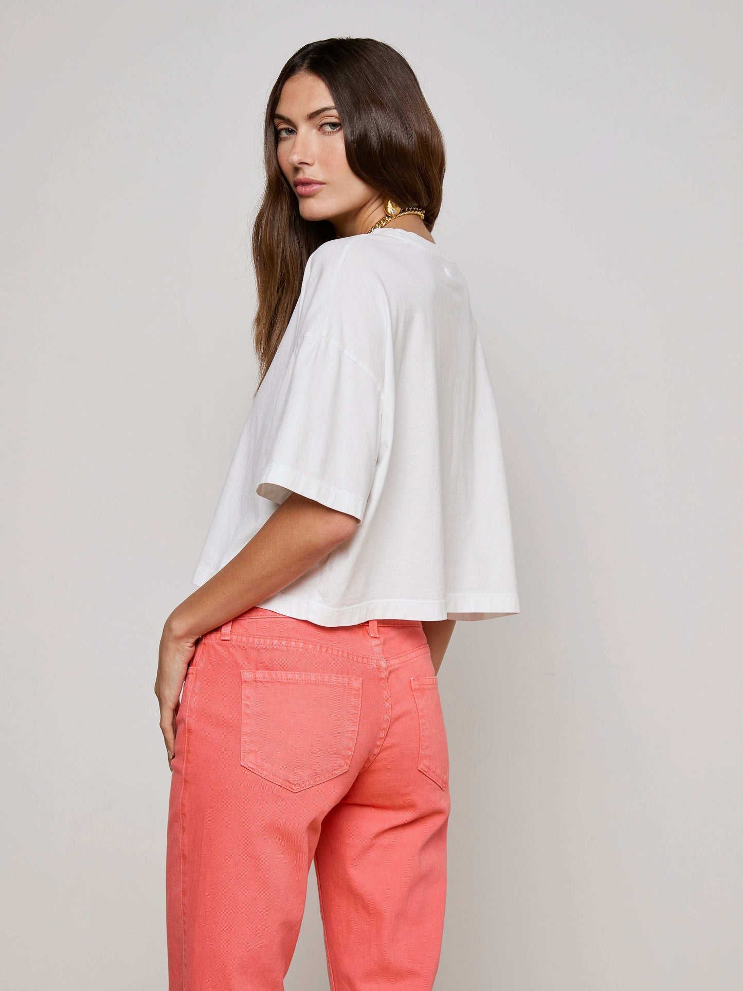 Daria Oversized Cropped Tee