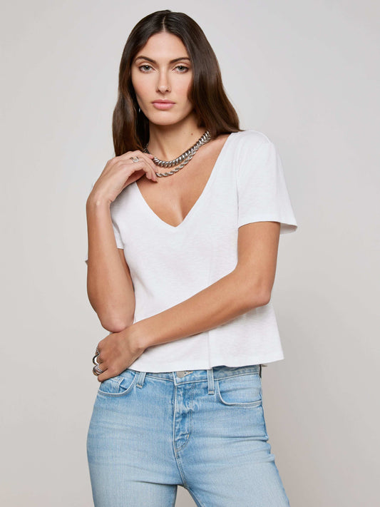 Carly V-Neck Tee